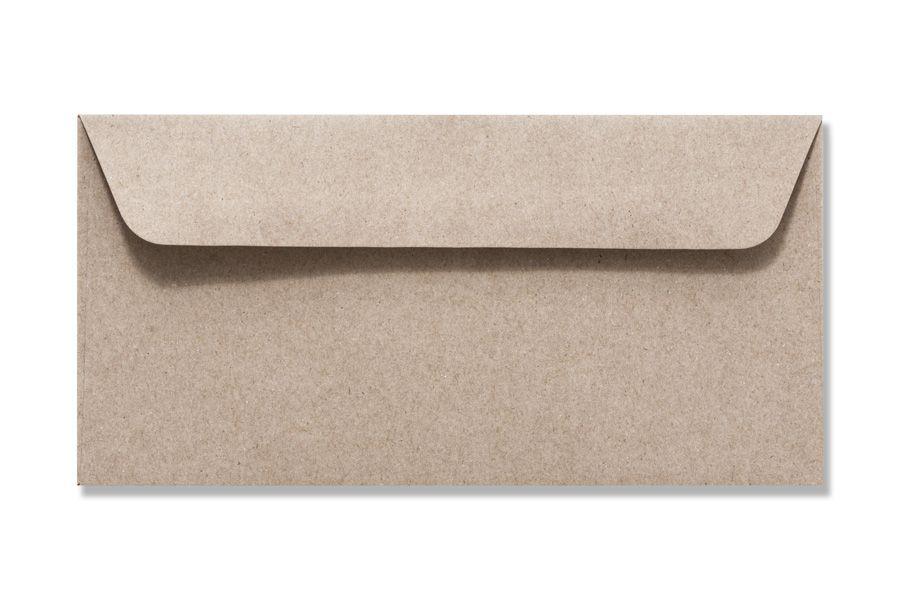 Briefhüllen C6/5 114x229 mm Haftklebend Recycling Grau 100 g/qm